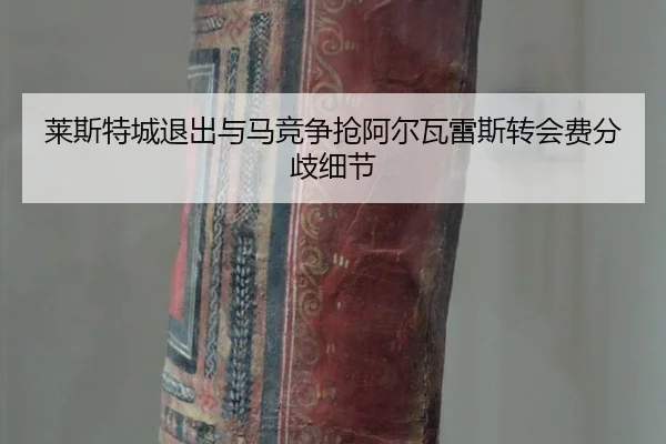 莱斯特城退出与马竞争抢阿尔瓦雷斯转会费分歧细节